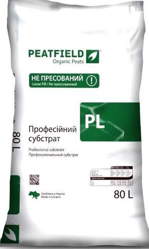 Субстрат торфяной PL-4 80л PEATFIELD Субстрат торфяной PL-4 80л PEATFIELD