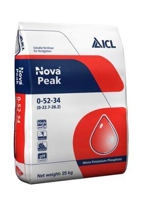 Монокалій фосфат 0-52-34 Nova Peak, ICL - 25 кг Монокалій фосфат 0-52-34 Nova Peak, ICL - 25 кг