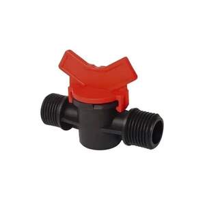 Кран сполучний з двома зовнішніми різьбленнями