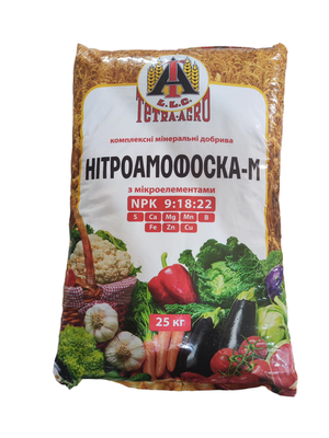 Нитроаммофоска-М, NPK 9-18-22, 25кг Нитроаммофоска-М, NPK 9-18-22, 25кг